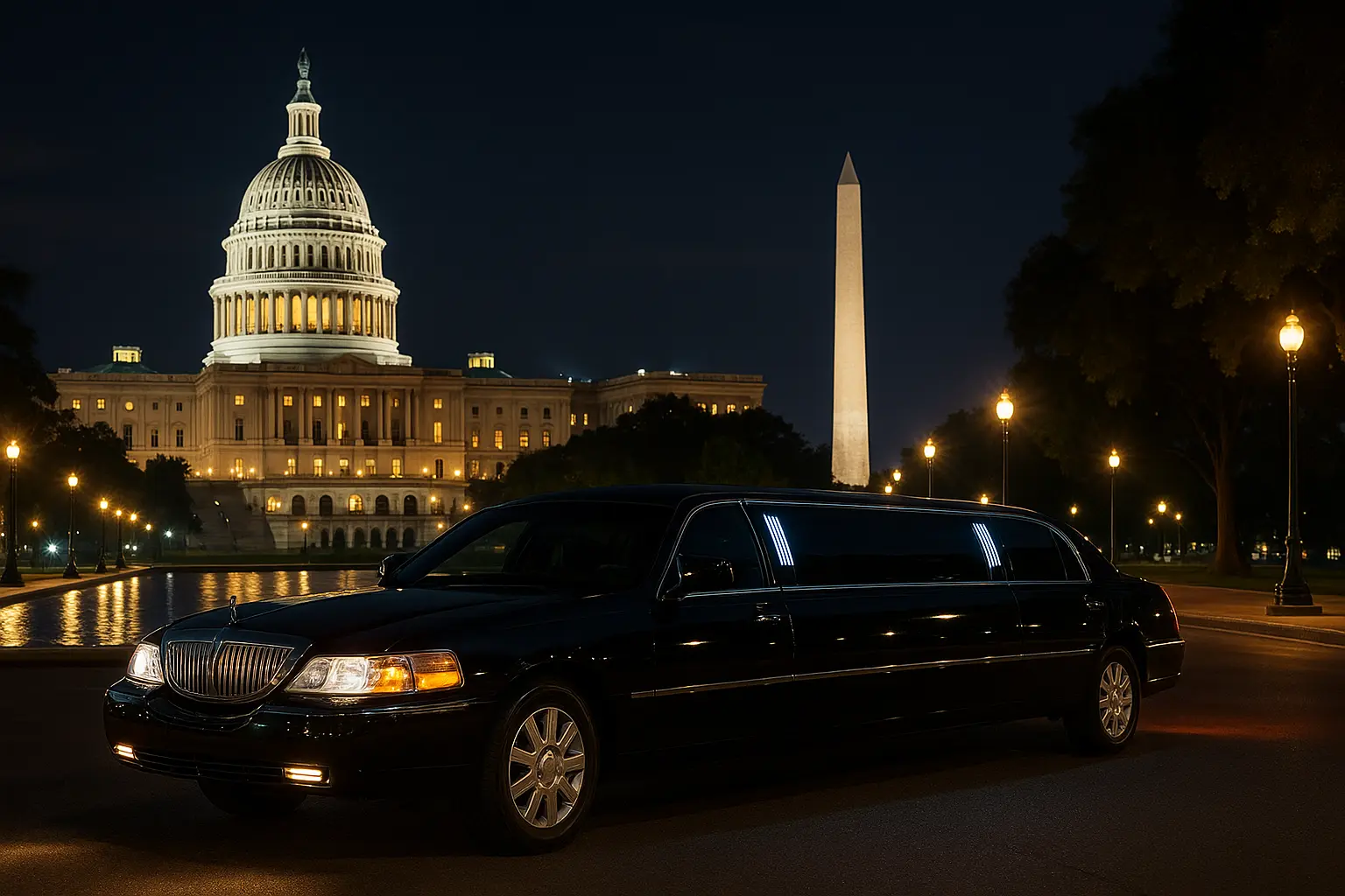 Washington DC limo tour and private car services