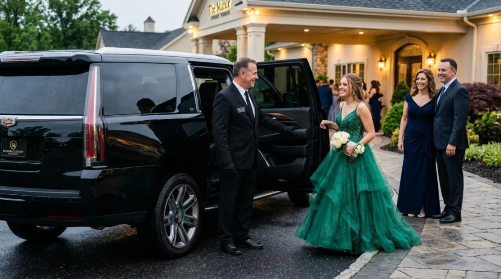 Professional chauffeur prom night safe transportation DC Virginia