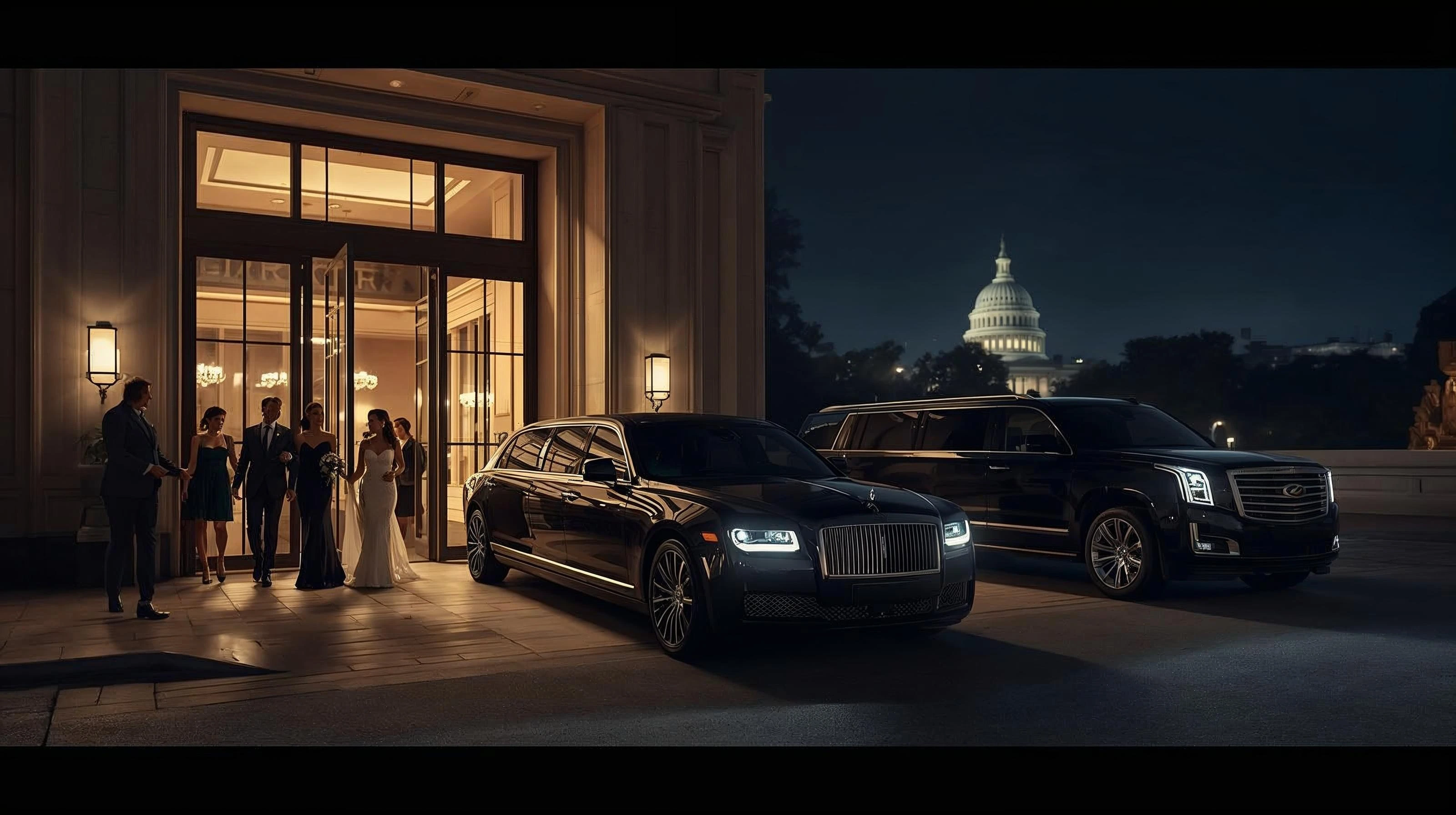 Special occasion limo service in Washington DC for weddings, proms and events